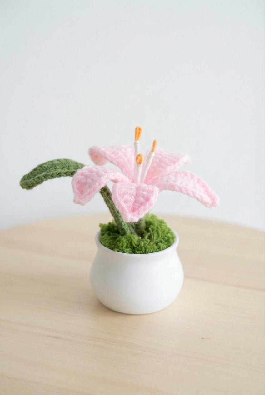 Crochet Lily Pot - image 3