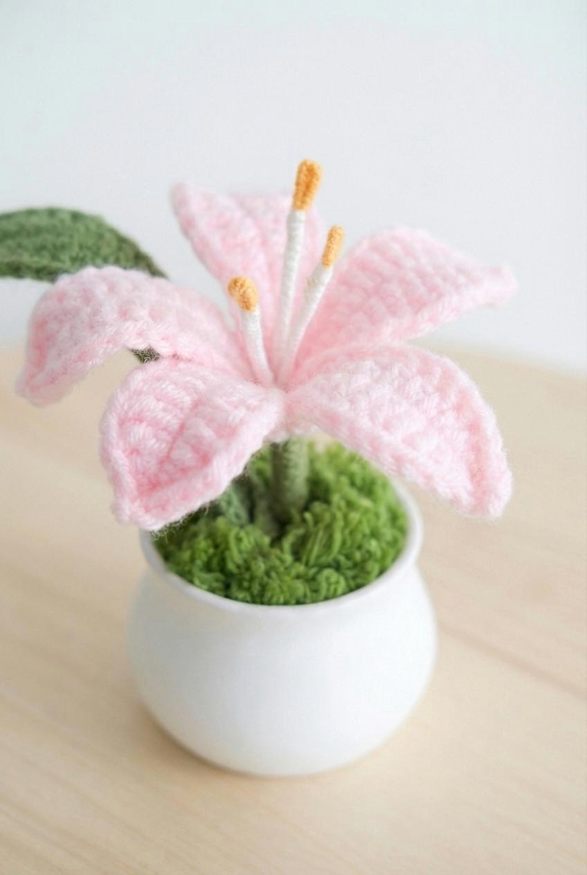 Crochet Lily Pot - image 4