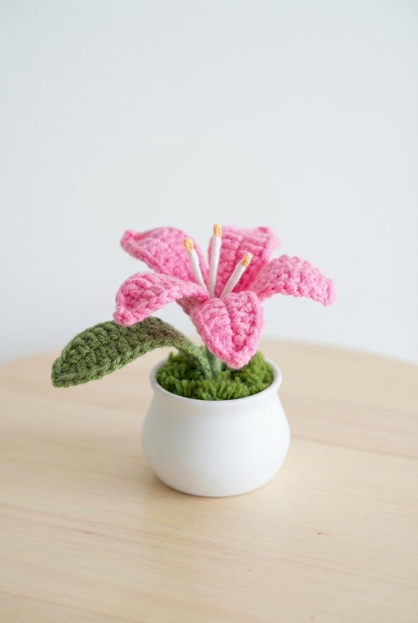 Crochet Lily Pot - image 5