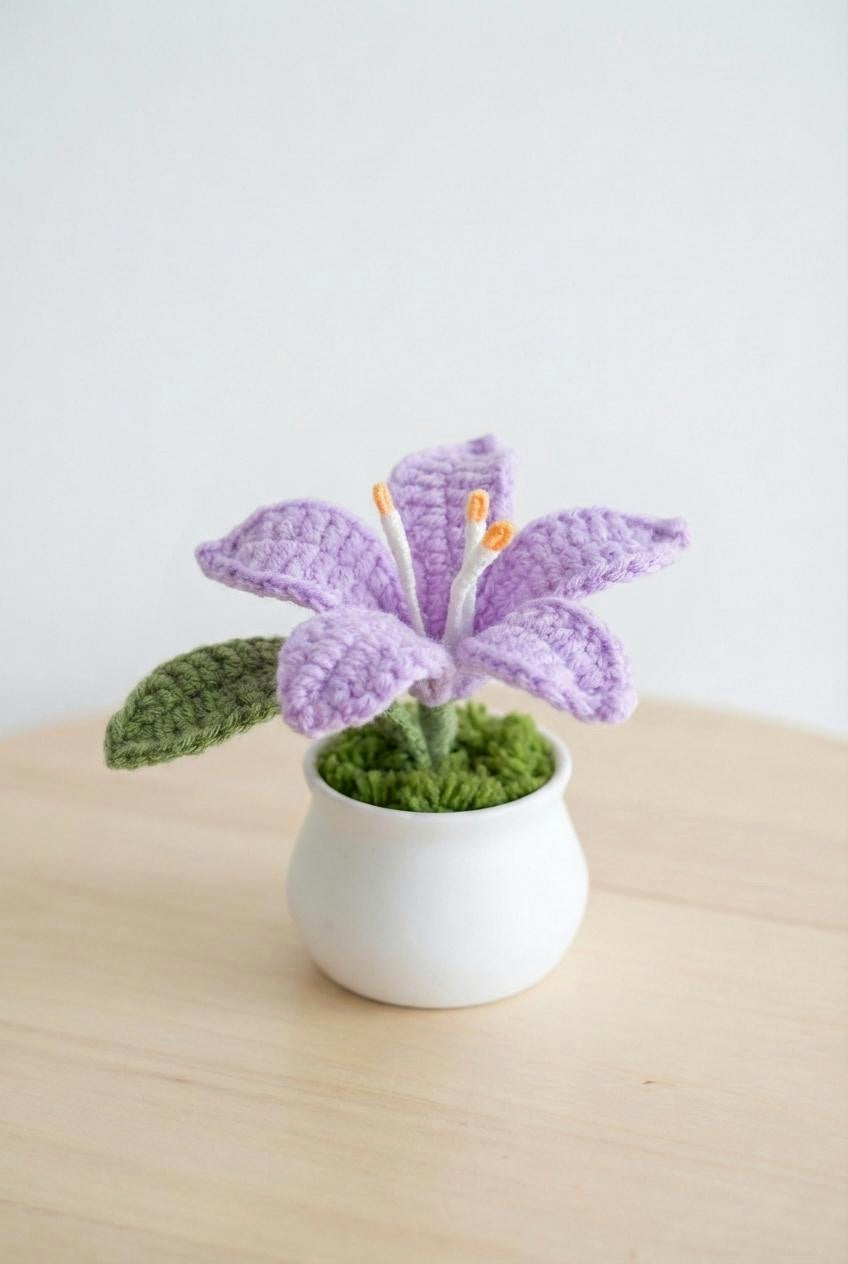 Crochet Lily Pot - image 7