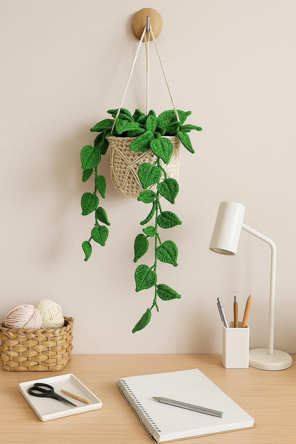 Crochet Macrame Plant Basket - image 3