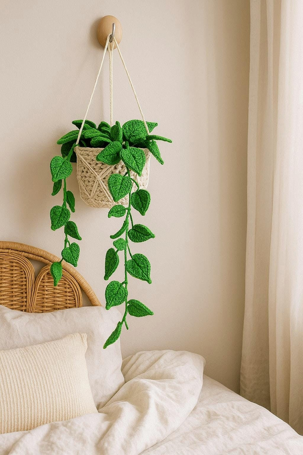 Crochet Macrame Plant Basket - image 5