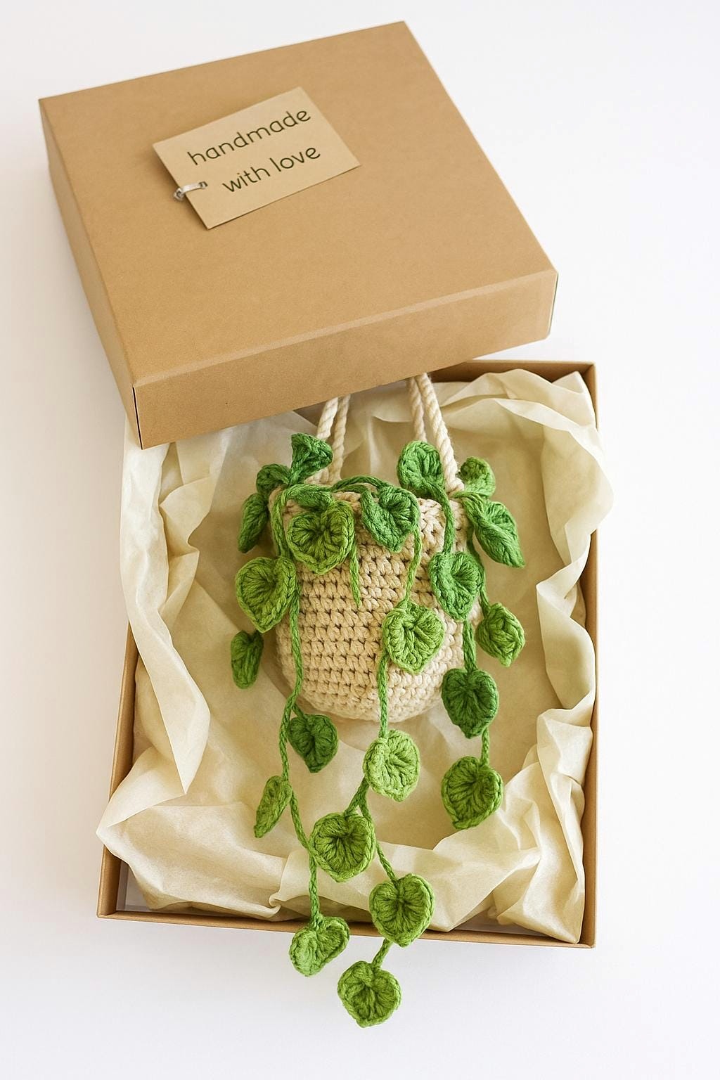 Crochet Pothos Macrame Hanging Basket - image 4