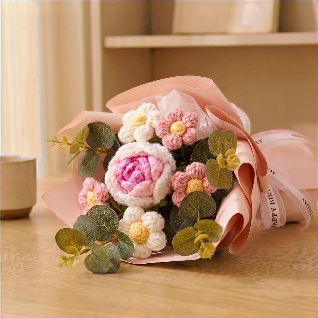 Crochet Rose Bouquet - image 3