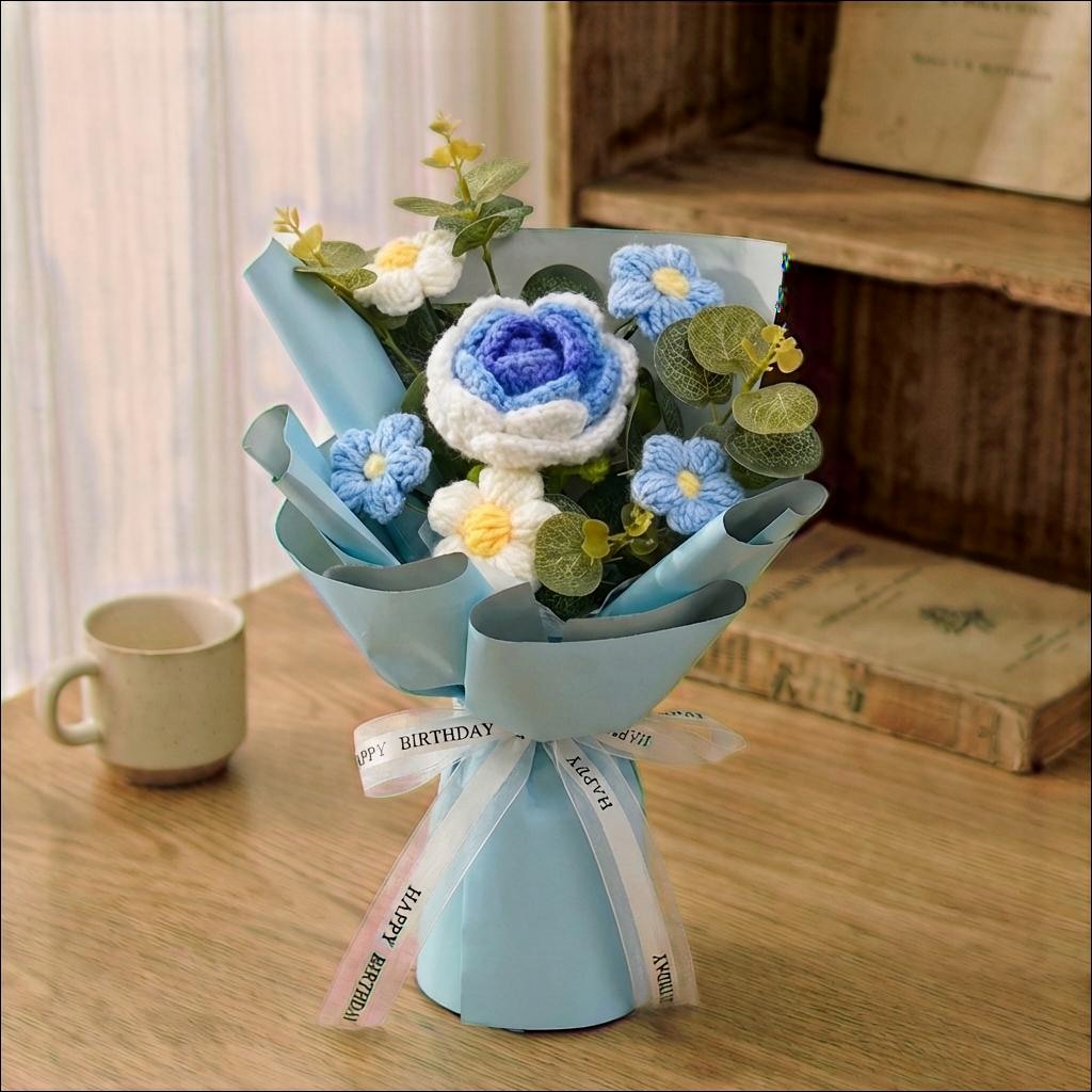 Crochet Rose Bouquet - image 8