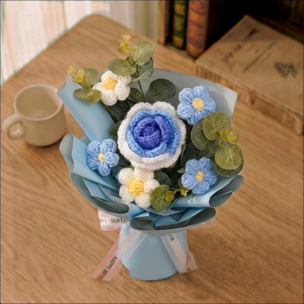 Crochet Rose Bouquet - image 9