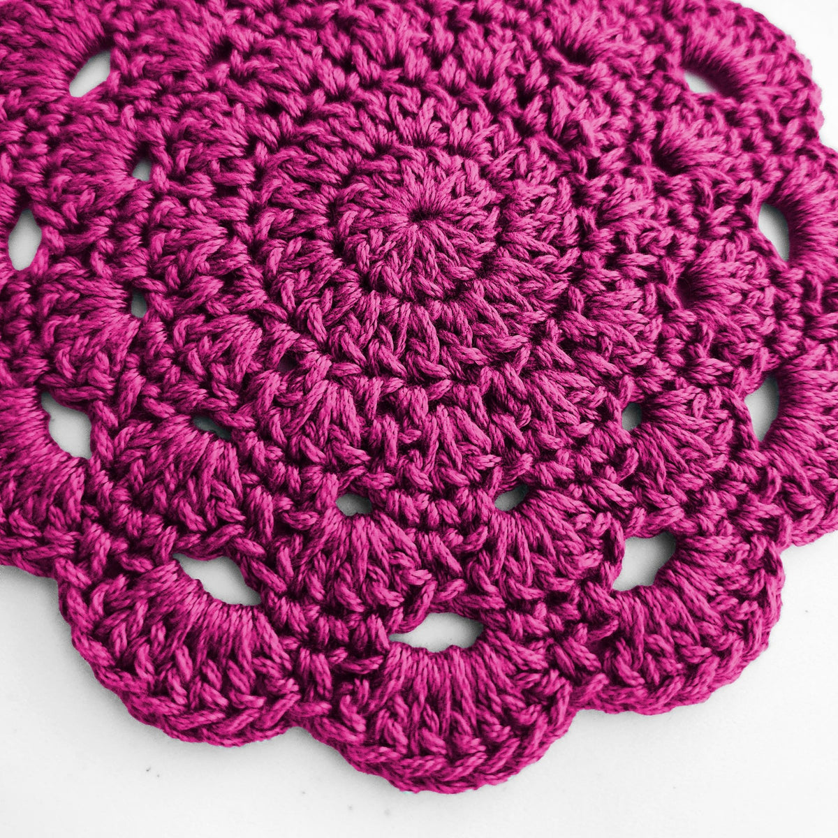 Crochet Scalloped Doily - image 7