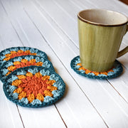 Crochet Sunflower Coaster Set - image 5