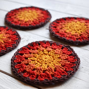Crochet Sunflower Coaster Set - image 8