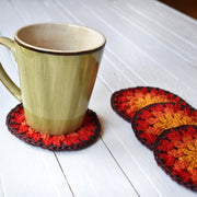 Crochet Sunflower Coaster Set - image 9
