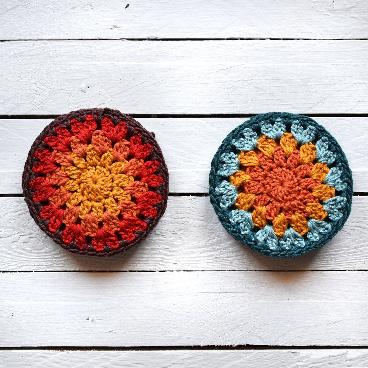 Crochet Sunflower Coaster Set - image 10