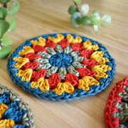 Crochet Sunflower Coaster Set - Style 2 - image 2