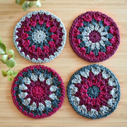 Crochet Sunflower Coaster Set - Style 3 - image 1