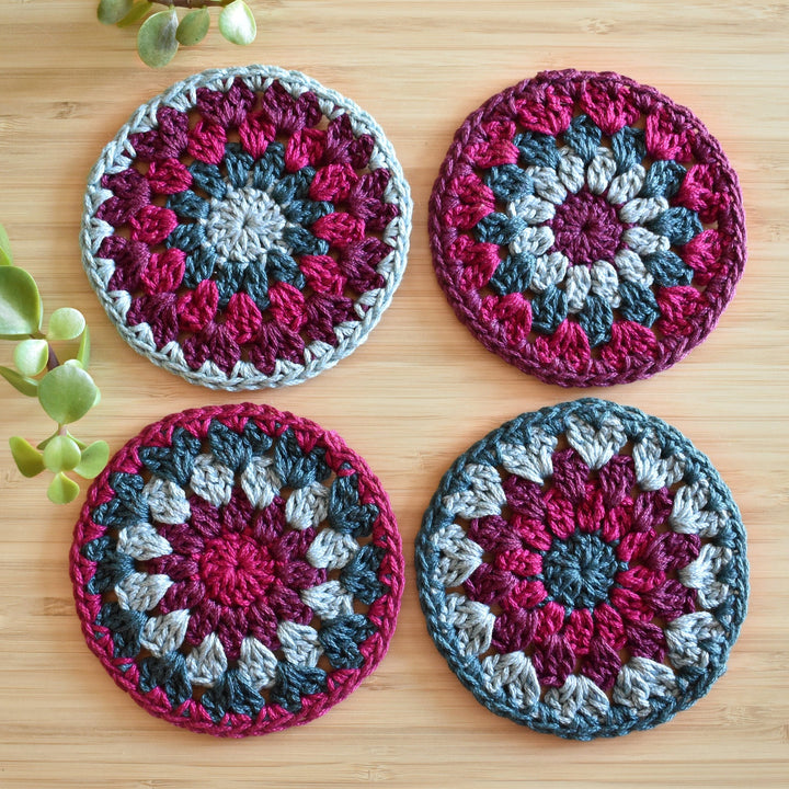 Crochet Sunflower Coaster Set - Style 3 - image 1