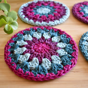 Crochet Sunflower Coaster Set - Style 3 - image 2