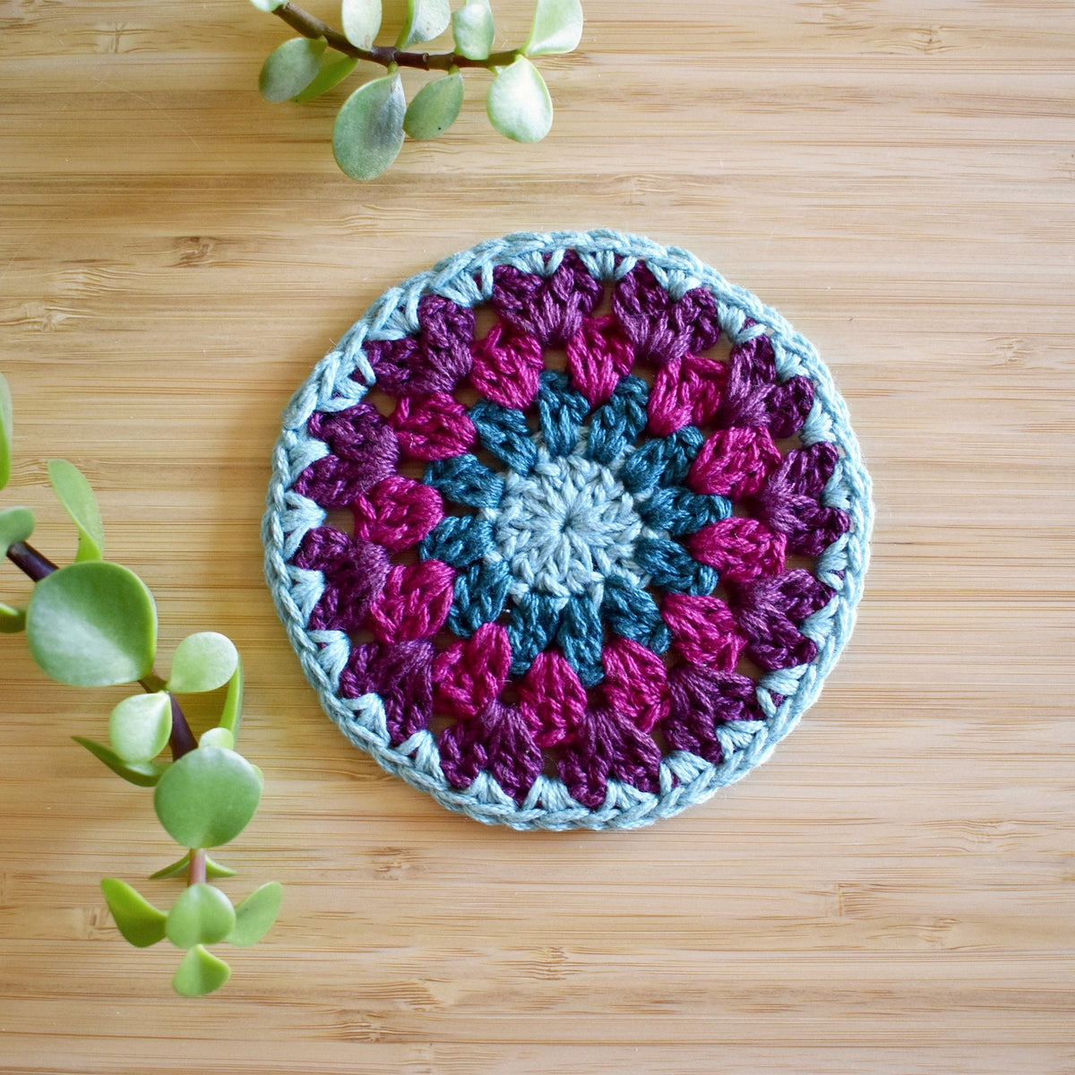 Crochet Sunflower Coaster Set - Style 3 - image 4
