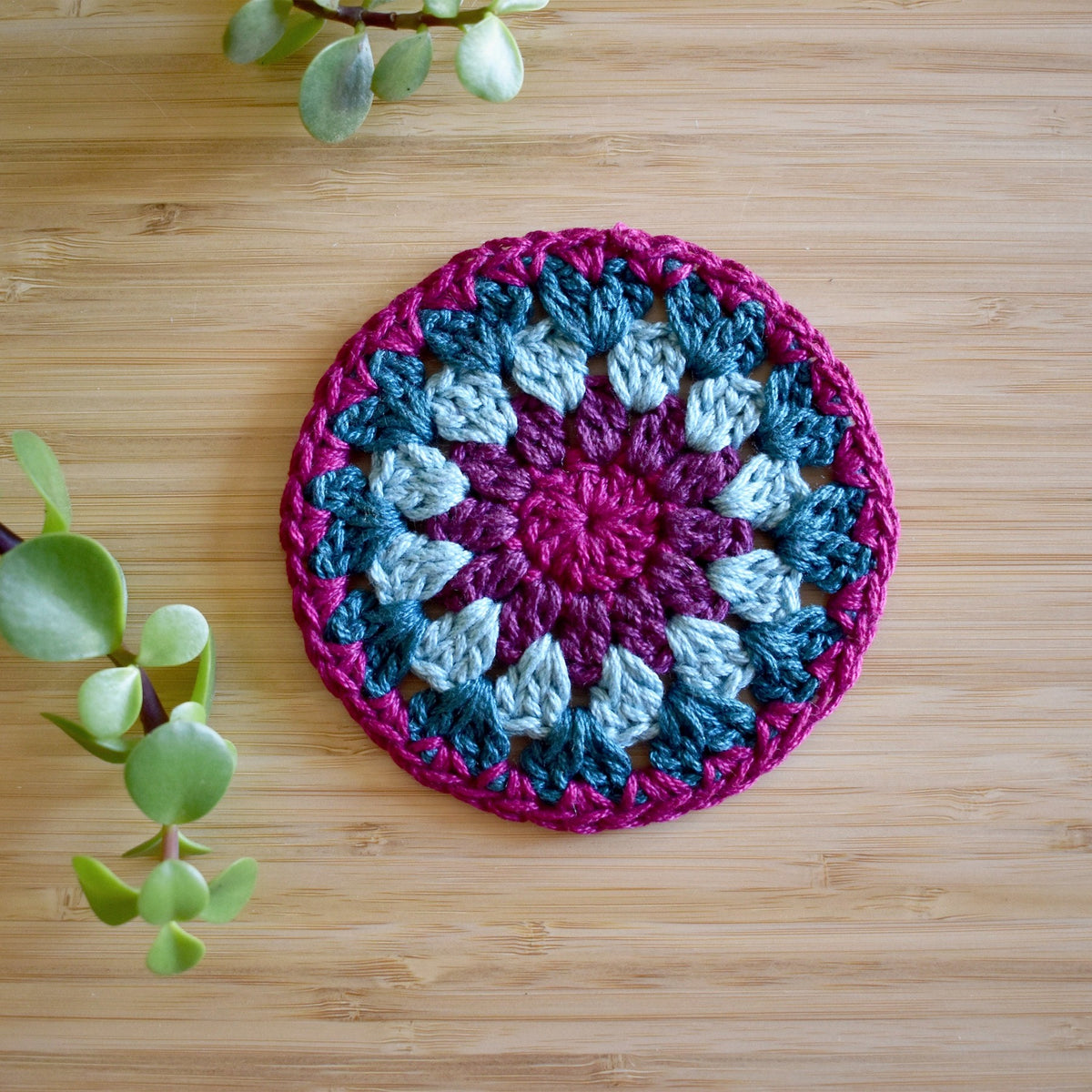 Crochet Sunflower Coaster Set - Style 3 - image 5