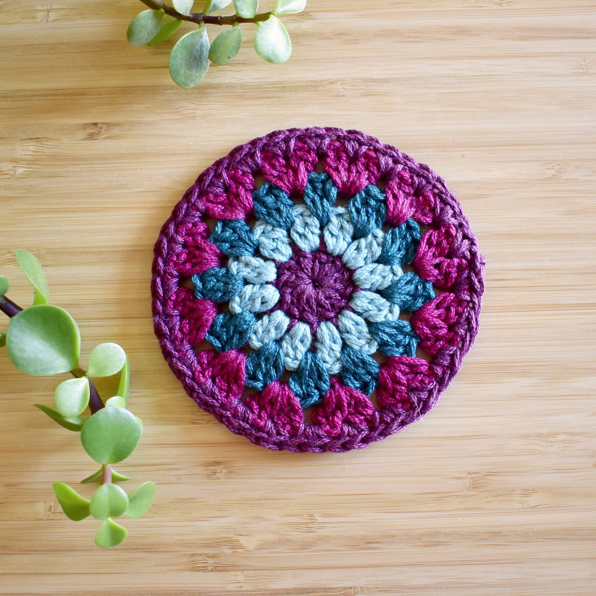 Crochet Sunflower Coaster Set - Style 3 - image 6