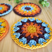 Crochet Sunflower Coaster Set - Style 4 - image 4