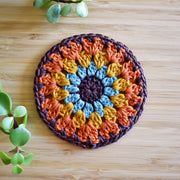 Crochet Sunflower Coaster Set - Style 4 - image 5