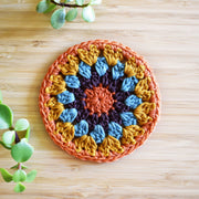 Crochet Sunflower Coaster Set - Style 4 - image 6