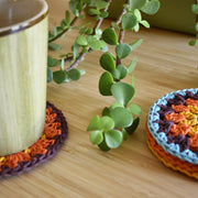 Crochet Sunflower Coaster Set - Style 4 - image 10