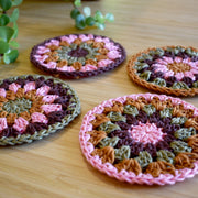 Crochet Sunflower Coaster Set - Style 5 - image 2