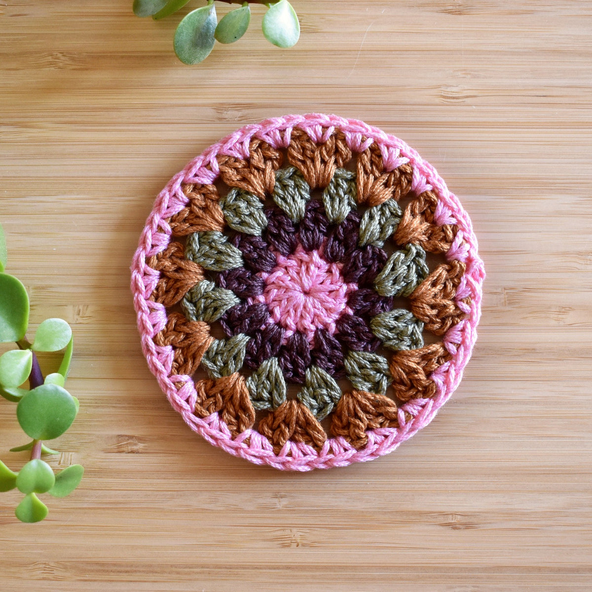 Crochet Sunflower Coaster Set - Style 5 - image 5