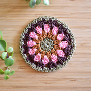 Crochet Sunflower Coaster Set - Style 5 - image 7