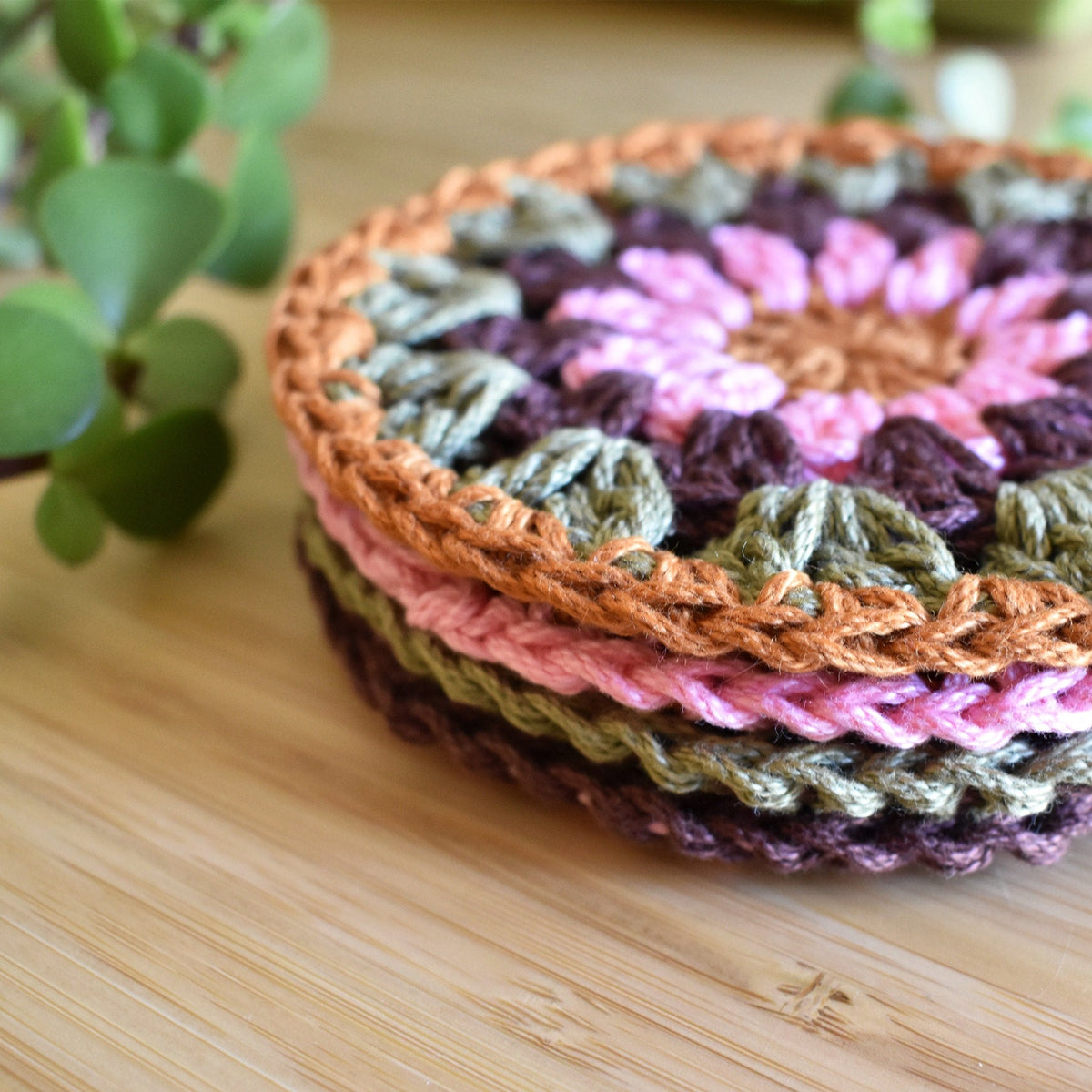 Crochet Sunflower Coaster Set - Style 5 - image 10