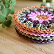 Crochet Sunflower Coaster Set - Style 5 - image 10
