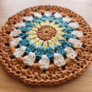 Crochet Sunflower Coaster Set - Style 6 - image 3