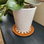 Crochet Sunflower Coaster Set - Style 6 - image 4