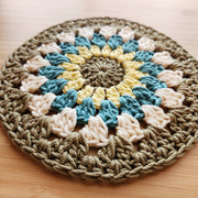 Crochet Sunflower Coaster Set - Style 6 - image 5