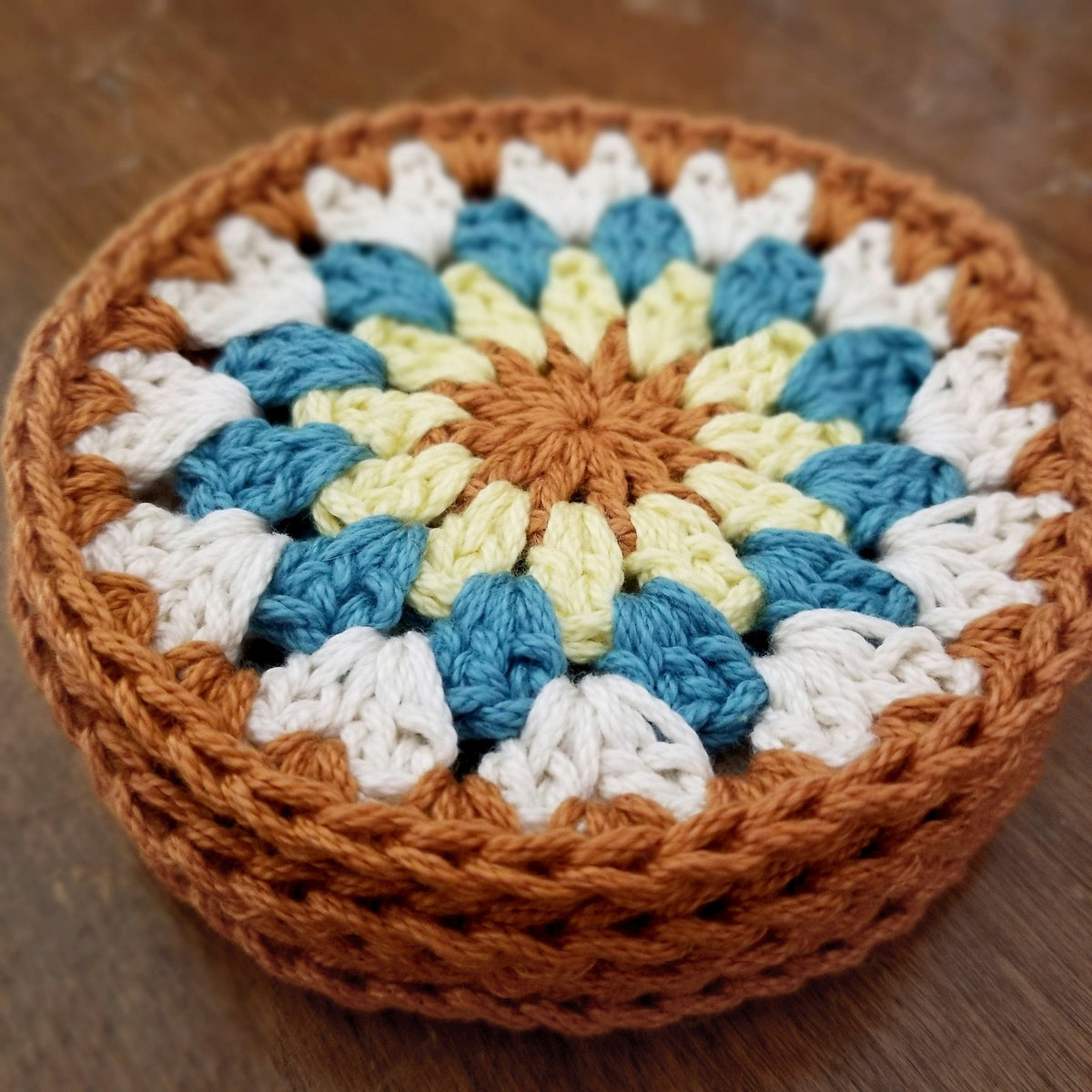 Crochet Sunflower Coaster Set - Style 7 - image 4