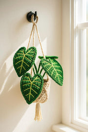 Crochet Tropical Macrame Hanging Basket - image 2