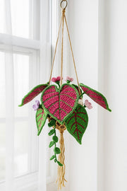 Crochet Tropical Macrame Hanging Basket - image 6