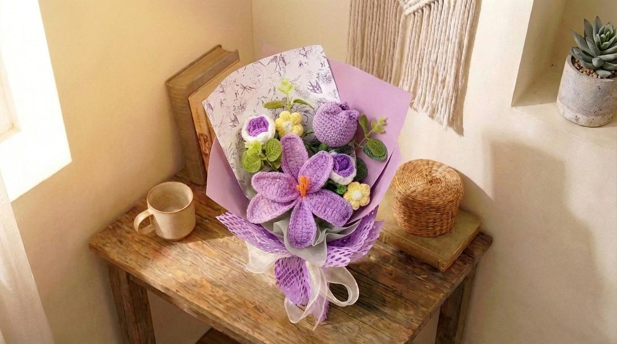 Crochet Tulip Bouquet - image 8