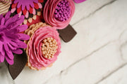 Felt Floral Heart Wreath - image 5