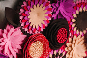 Felt Floral Heart Wreath - image 6