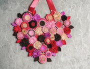 Felt Floral Heart Wreath - image 7
