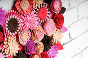 Felt Floral Heart Wreath - image 8