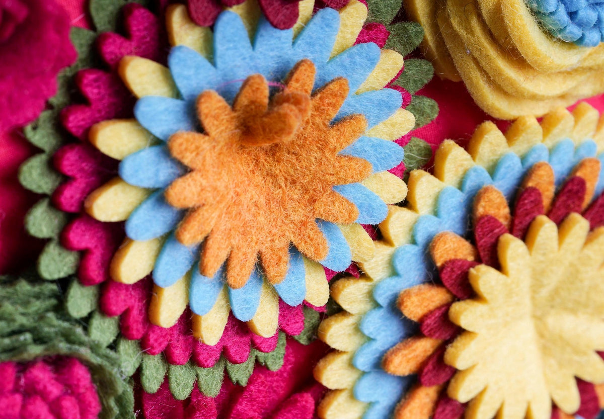 Felt Floral Heart Wreath - Style 2 - image 5