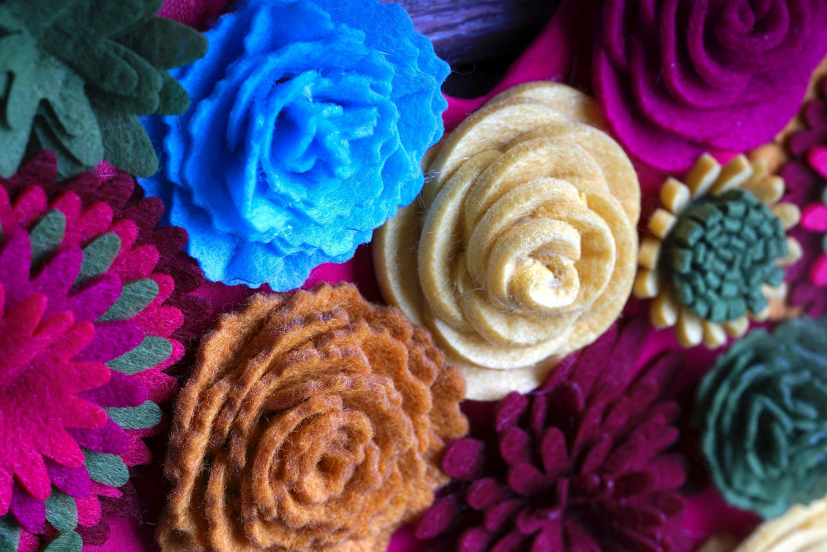 Felt Floral Heart Wreath - Style 2 - image 6