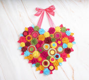 Felt Floral Heart Wreath - Style 2 - image 7