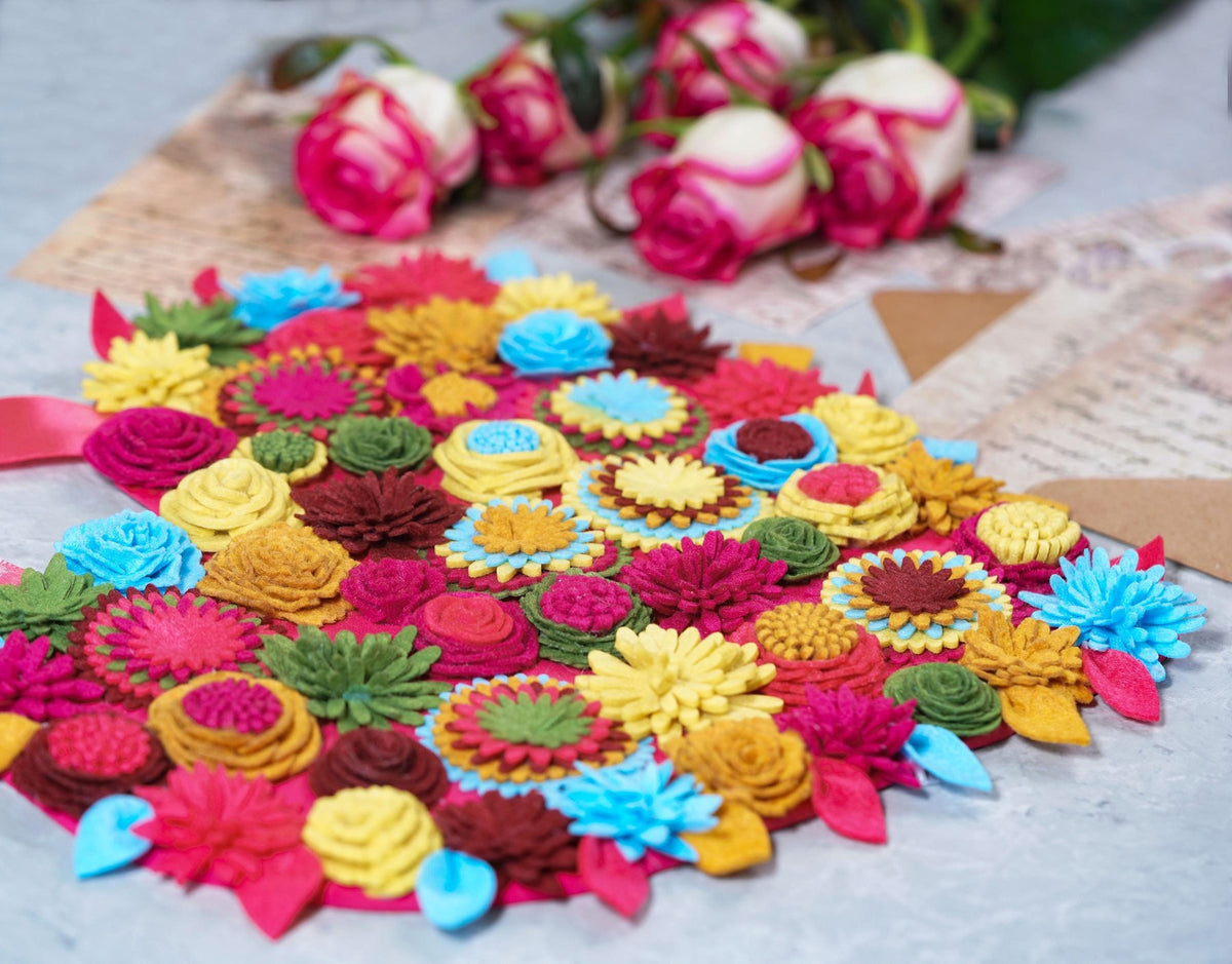 Felt Floral Heart Wreath - Style 2 - image 10