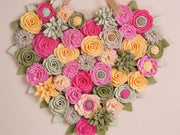 Felt Floral Heart Wreath - Style 3 - image 4