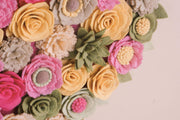 Felt Floral Heart Wreath - Style 3 - image 5