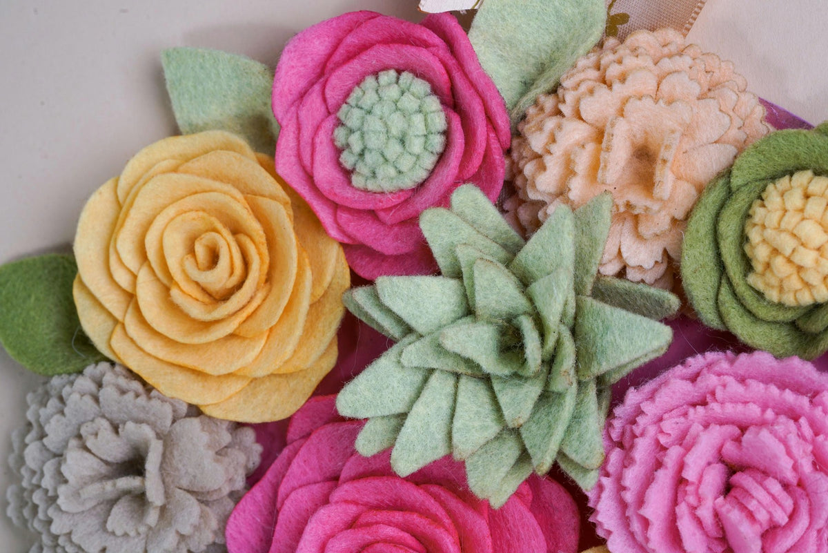 Felt Floral Heart Wreath - Style 3 - image 9