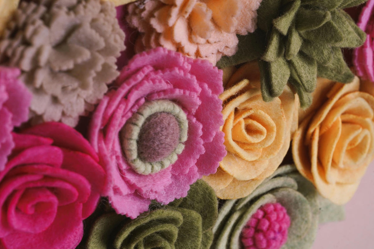 Felt Floral Heart Wreath - Style 3 - image 10